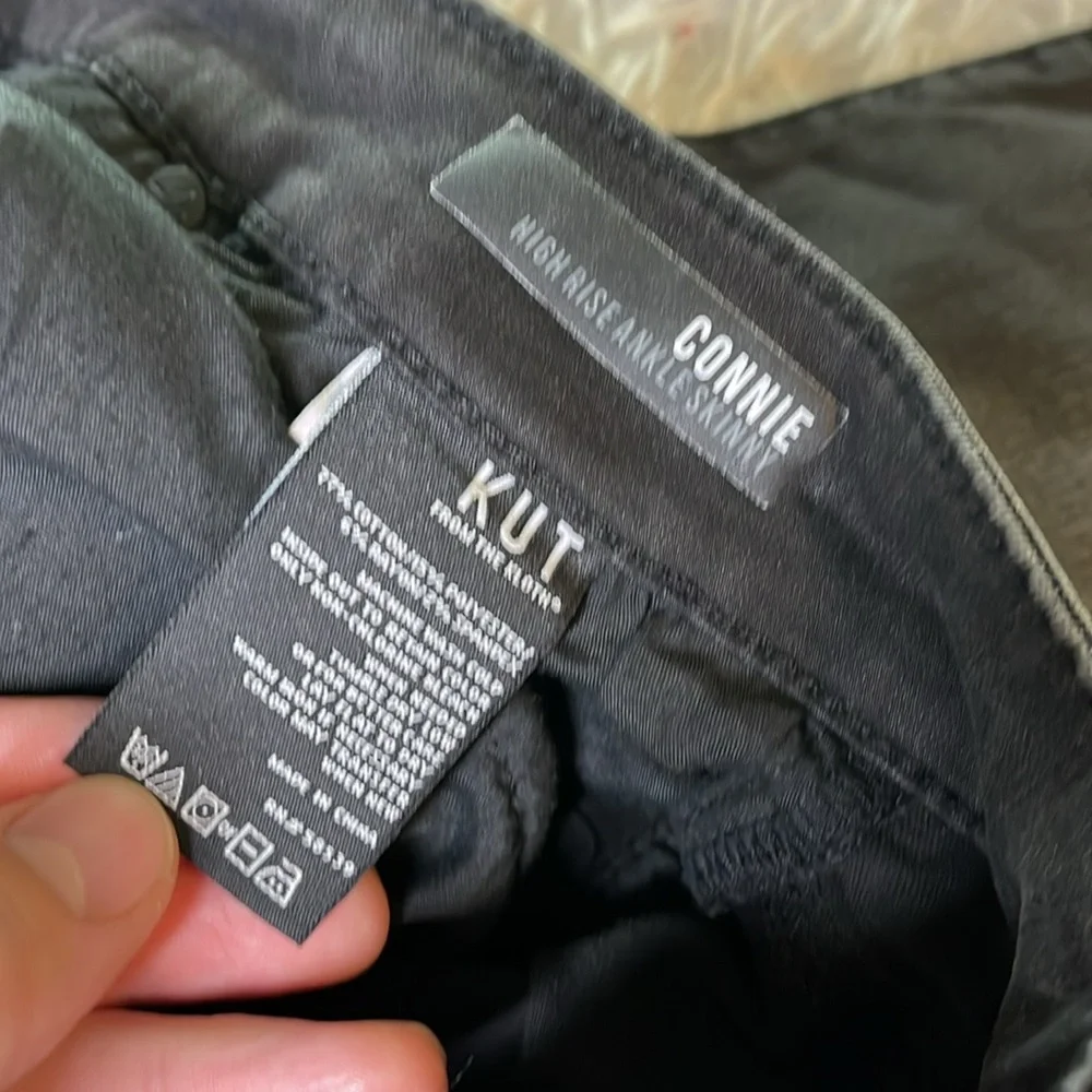 KUT From The Kloth CONNIE High Rise Ankle Skinny Size 10 - Picture 6 of 10